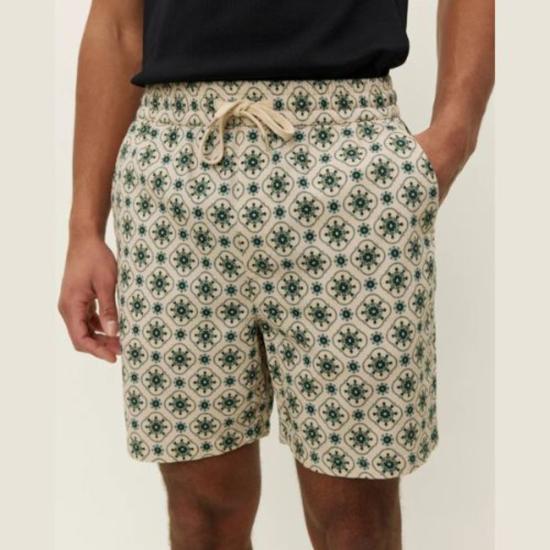  레듀 숏팬츠 레 두 오토 아옵 태피스트리 반바지 - LES DEUX