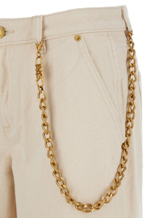 25FW 마이클 코어스 스트레이트 팬츠 MT5907MHNG968 Beige - MICHAEL KORS