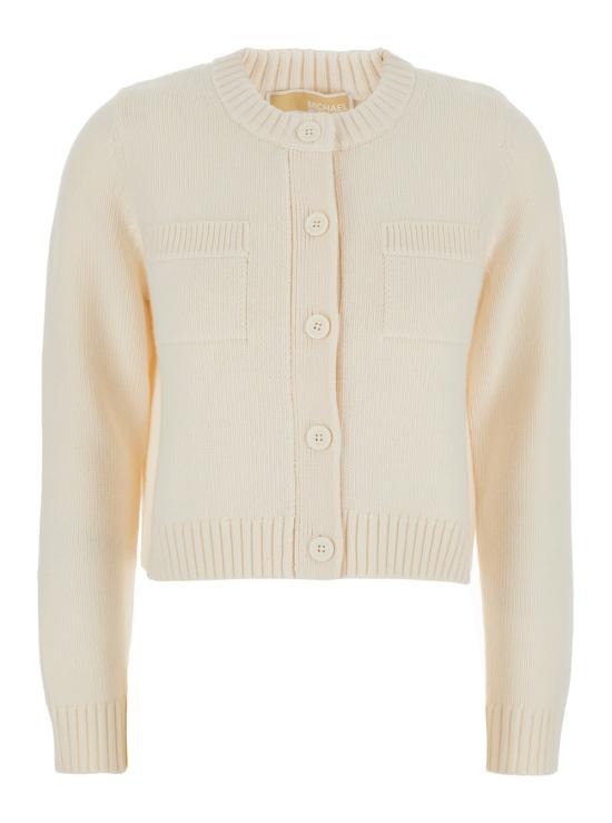 25FW 마이클 코어스 긴팔 티셔츠 MT561BDF2G120 White