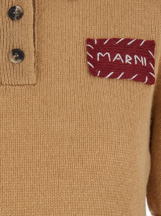 25FW 마르니 반팔 티셔츠 POMD0035E0UFX32500M20 Beige - MARNI