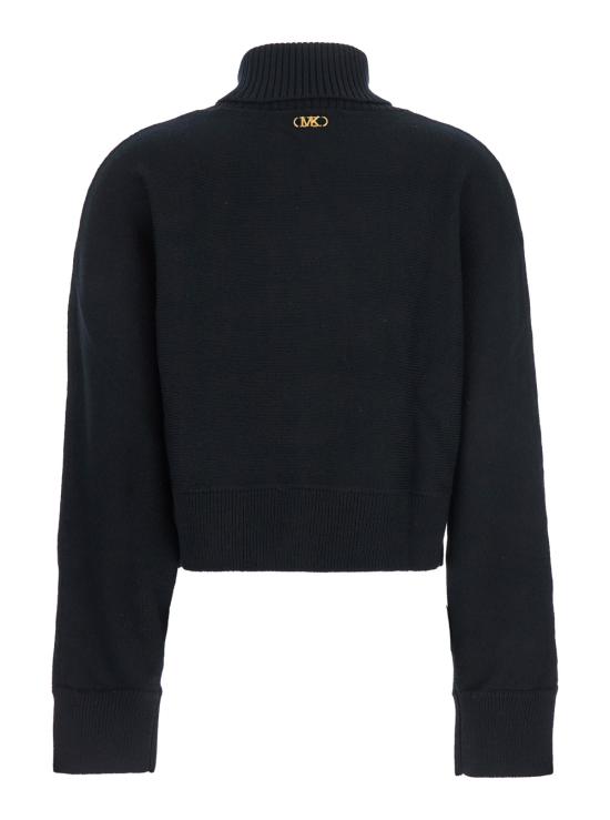 25FW 마이클 코어스 터틀넥 MT5617UF2G001 Black - MICHAEL KORS