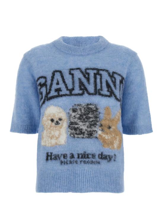 25FW 가니 반팔 티셔츠 K2517326 Light blue