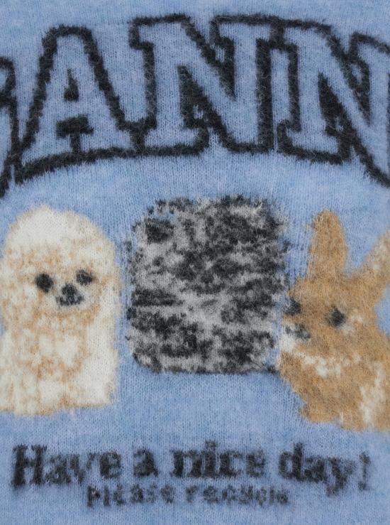 25FW 가니 반팔 티셔츠 K2517326 Light blue - GANNI