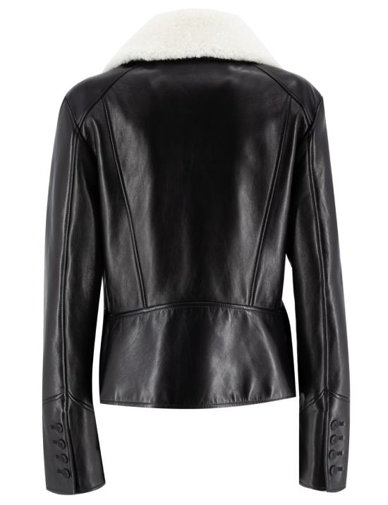 26FW 에르마노 설비노 가죽 자켓 D470I314SHGKH 95708 BLACK - ERMANNO SCERVINO