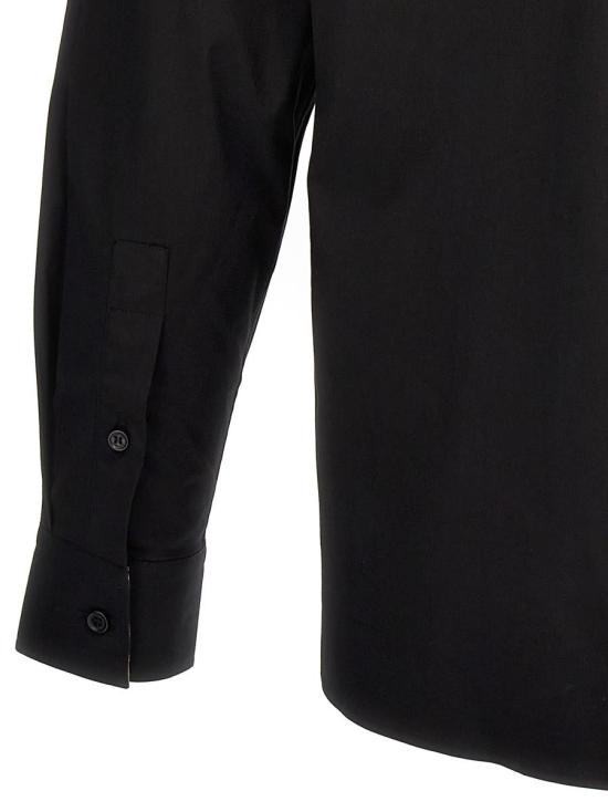  버버리 스트레치 코튼 셔츠 8071799BLACK Black - BURBERRY