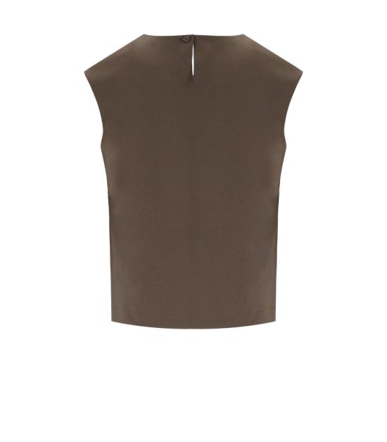 25SS 해리스와프런던 민소매 티셔츠 A5251PXL 186 40 Brown - HARRIS WHARF LONDON