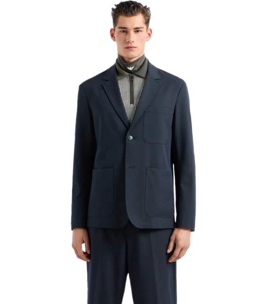  엠포리오 아르마니 수트 자켓 6D1GA2 1NUUZ 0920 48 Blue - EMPORIO ARMANI