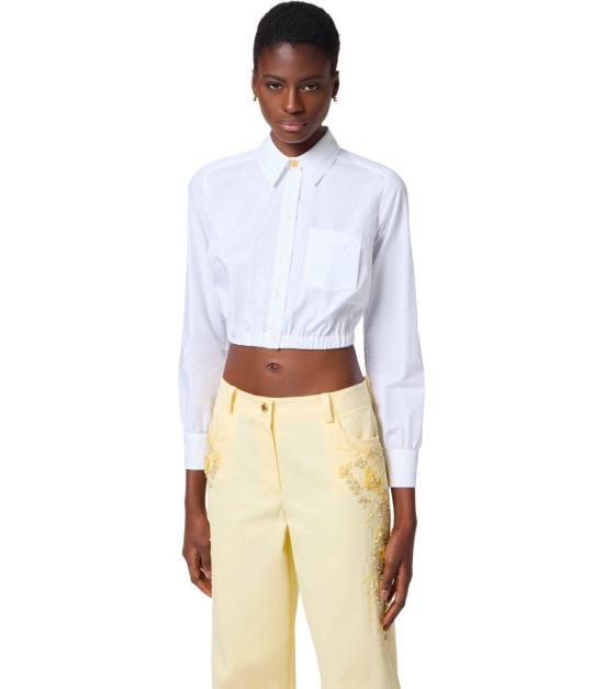 25SS 엘리자베타프랜치 셔츠 CA11752E2 100 40 White - ELISABETTA FRANCHI