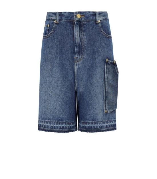 25SS 가니 데님 숏팬츠 J1702 567 25 Blue