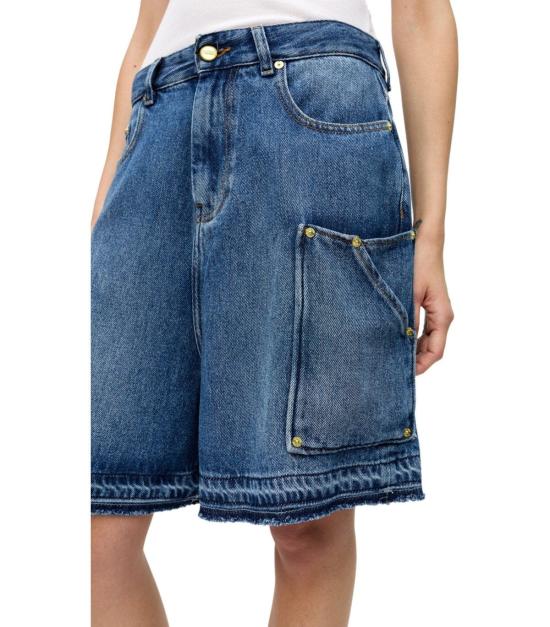 25SS 가니 데님 숏팬츠 J1702 567 25 Blue - GANNI