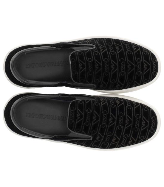  엠포리오 아르마니 스니커즈 X3Y007 XR235 00002 36 Black - EMPORIO ARMANI