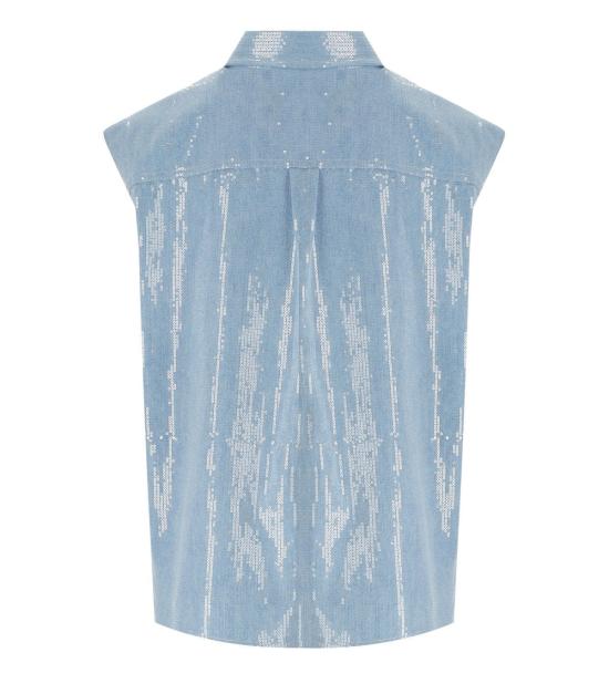 25SS 페데리카 토시 셔츠 41110 402 42 40 Light Blue - FEDERICA TOSI