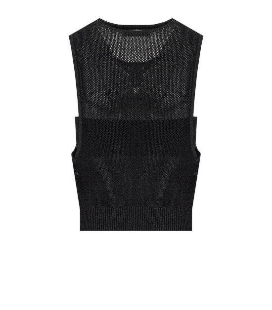 25SS 엘리자베타프랜치 민소매 티셔츠 MK67B52E2 110 40 Black - ELISABETTA FRANCHI