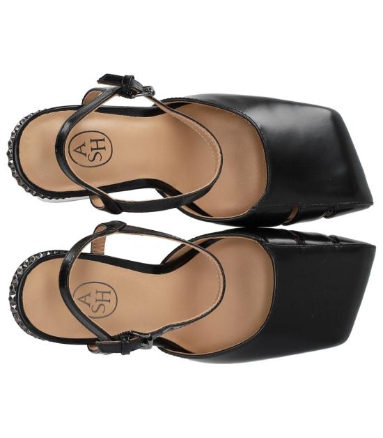 25SS 아쉬 ALLURE 얼루어 앵클 스드랩 펌프스 S25 ALLURE01 36 Black - ASH