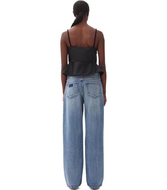  가니 민소매 티셔츠 F9702 099 34 Black - GANNI