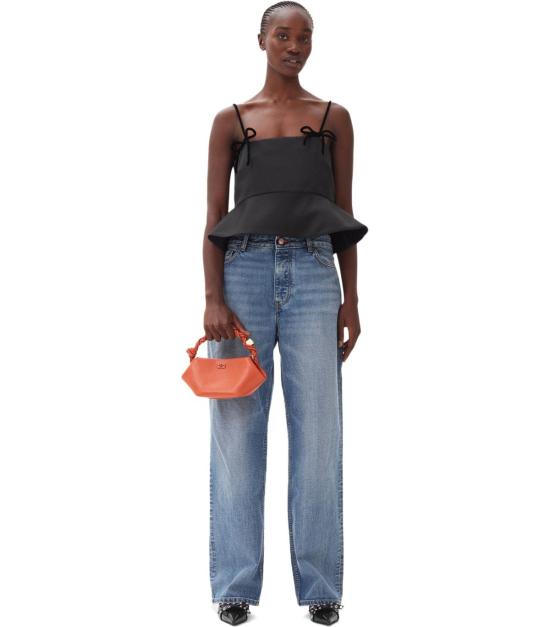 24FW 가니 민소매 티셔츠 F9702 099 34 Black - GANNI