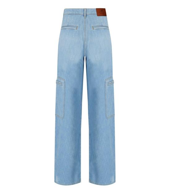 25SS 엘리자베타프랜치 데님 팬츠 PJ84D51E2 192 25 Light Blue - ELISABETTA FRANCHI
