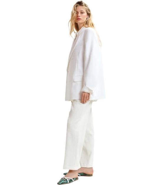 25SS 에센셜앤트워프 수트 자켓 HOLLOW OW01 XS White - ESSENTIEL ANTWERP