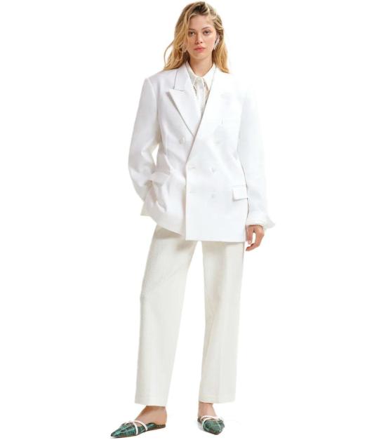 25SS 에센셜앤트워프 수트 자켓 HOLLOW OW01 XS White - ESSENTIEL ANTWERP