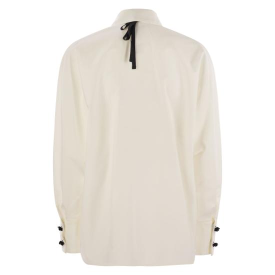 25FW 막스마라 스튜디오 블라우스/셔츠 2526116043600 WHITE - MAX MARA STUDIO