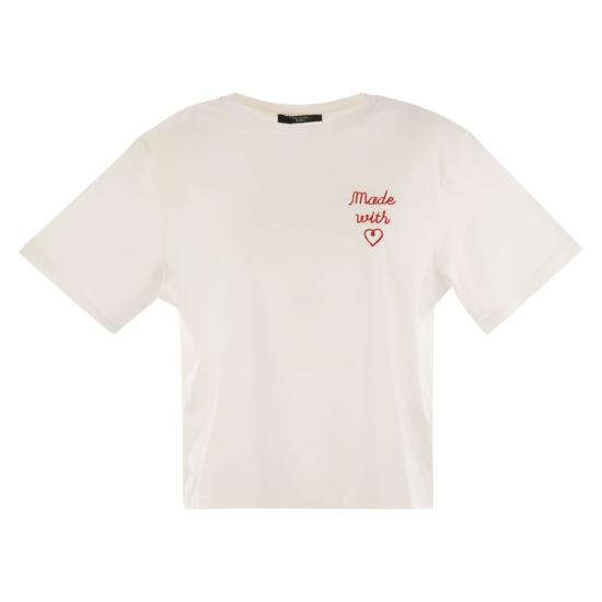 25FW 위켄드막스마라 반팔 티셔츠 2525976051600 WHITE