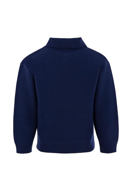 25FW [키즈] 펜디 폴로 셔츠 JMG128 AUKU F1I11 BLUE - FENDI