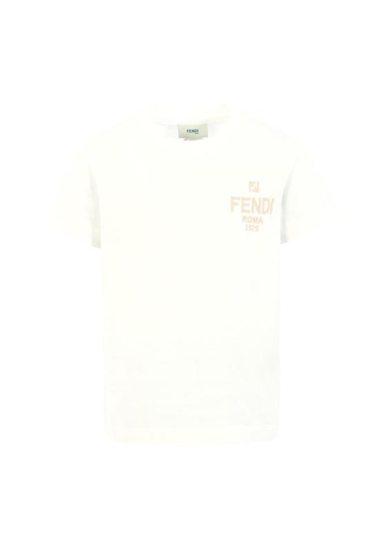 26SS [키즈] 펜디 티셔츠 JUI190 7AJ F0TU9 WHITE