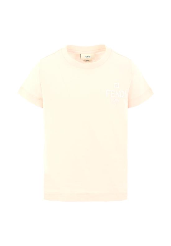 25FW [키즈] 펜디 티셔츠 JUI190 7AJ F0ZKY PINK