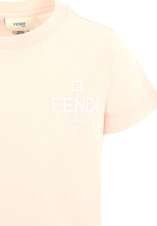 25FW [키즈] 펜디 티셔츠 JUI190 7AJ F0ZKY PINK - FENDI