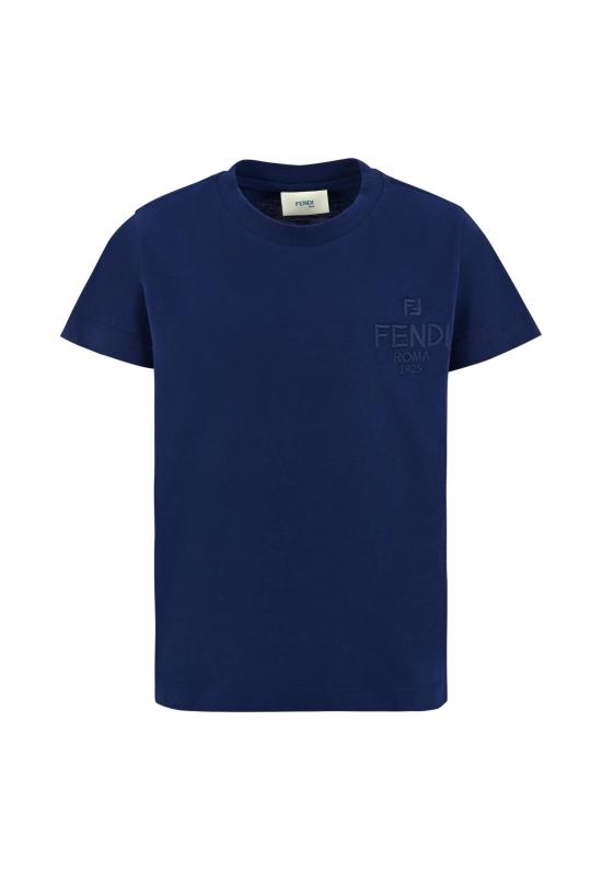 26SS [키즈] 펜디 티셔츠 JUI190 7AJ F1I11 BLUE