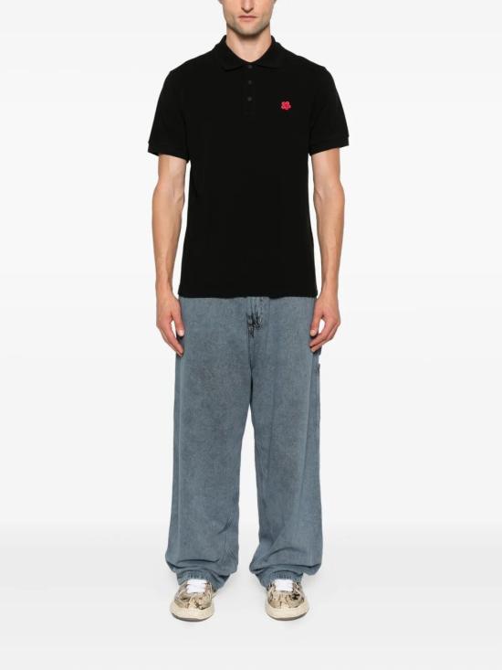 25FW 겐조 폴로 티셔츠 FF65PO1534PU 99J BLACK - KENZO