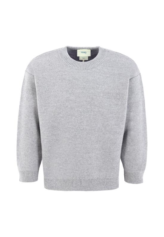 26SS [키즈] 펜디 캐시미어 니트 JUG192 AUKU F0WG5 GREY