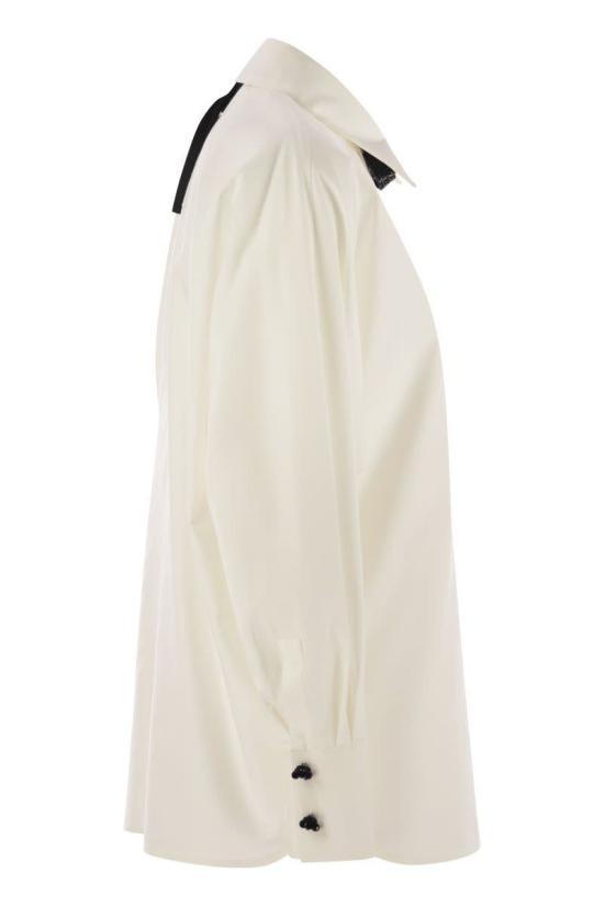 25FW 막스마라 스튜디오 셔츠 2526116043600 001 WHITE - MAX MARA STUDIO