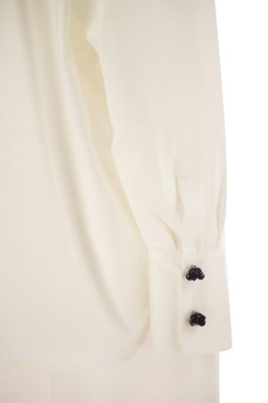 25FW 막스마라 스튜디오 셔츠 2526116043600 001 WHITE - MAX MARA STUDIO