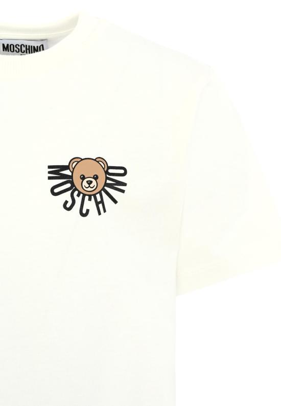 25FW [키즈] 모스키노 티셔츠 HOM05G LAA10 10063 IVORY - MOSCHINO