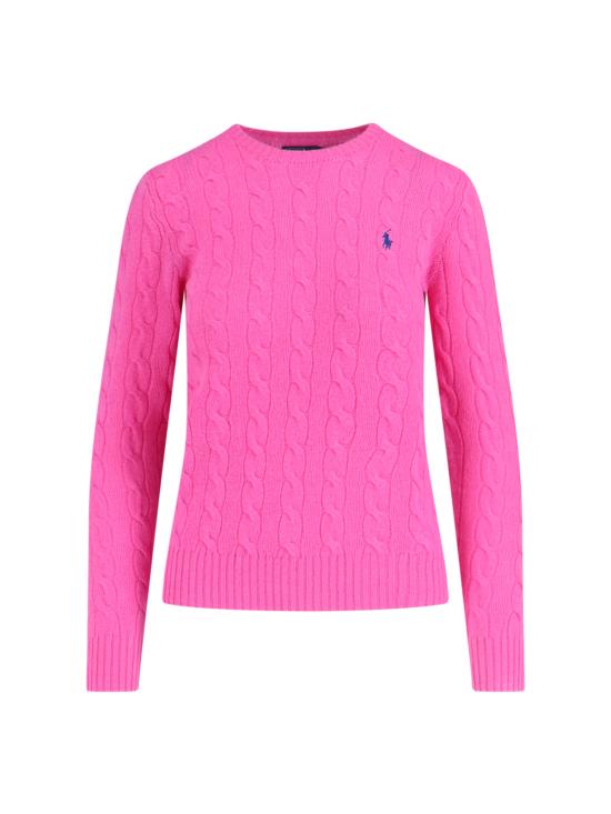 25FW 폴로 랄프로렌 폴로 자수 케이블 니트 스웨터 211 971865 008 Pink
