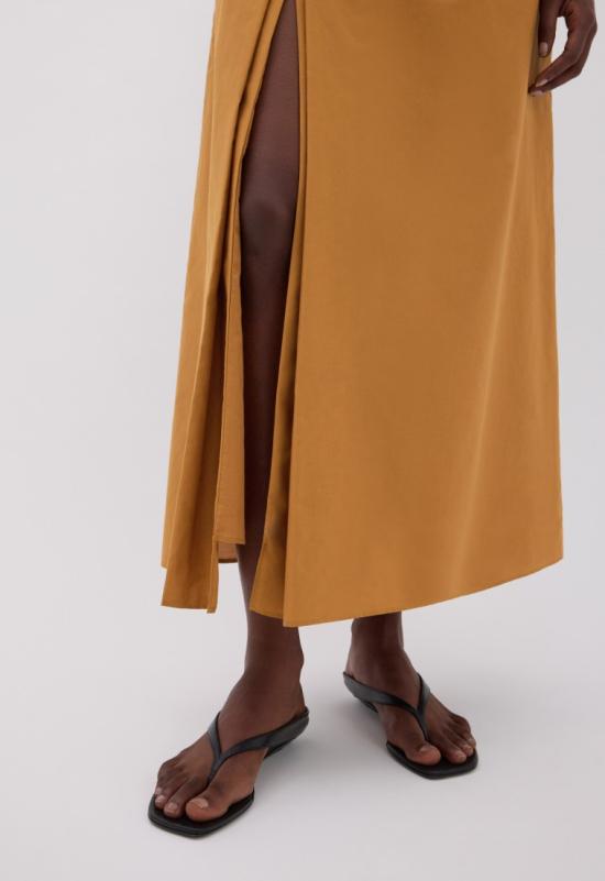 25SS 루루 드 세종 미디 스커트 CARMEN OCHER Ocher - LOULOU DE SAISON