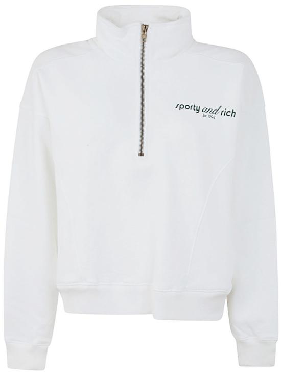  스포티앤리치 긴팔 티셔츠 QZAW239WH DOM