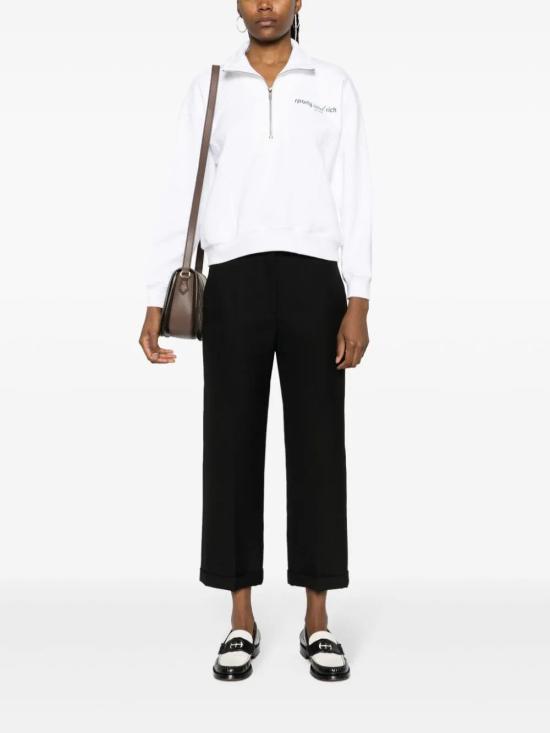  스포티앤리치 긴팔 티셔츠 QZAW239WH DOM - SPORTY & RICH