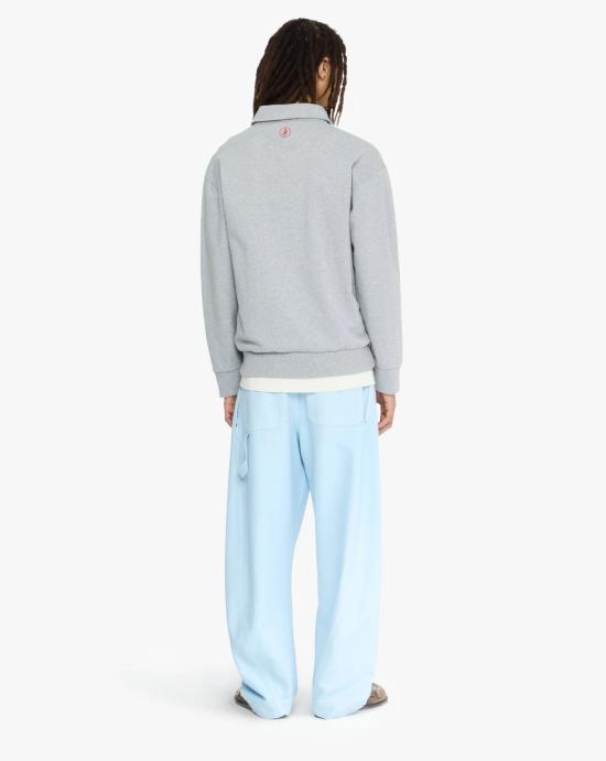 25FW JW앤더슨 폴로 티셔츠 JO0275PG1632 945 Mid grey melange - JW ANDERSON