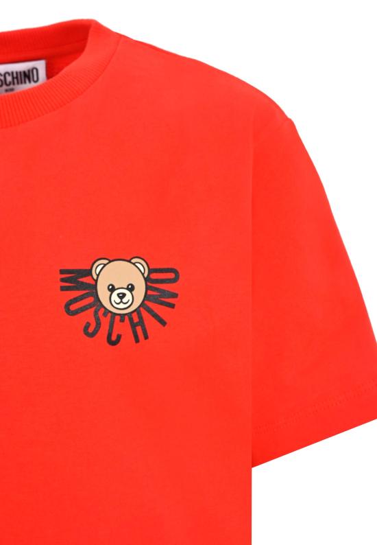 25FW [키즈] 모스키노 티셔츠 HOM05G LAA10 50109 RED - MOSCHINO