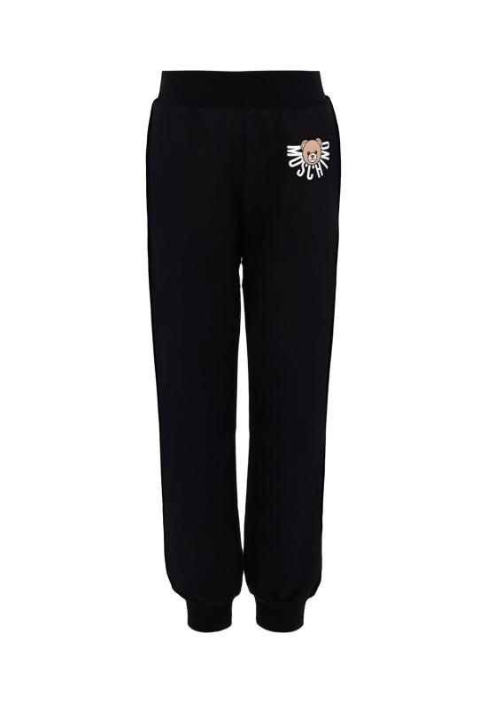 25FW [키즈] 모스키노 트레이닝/조거 팬츠 HUP08R LCA40 60100 BLACK