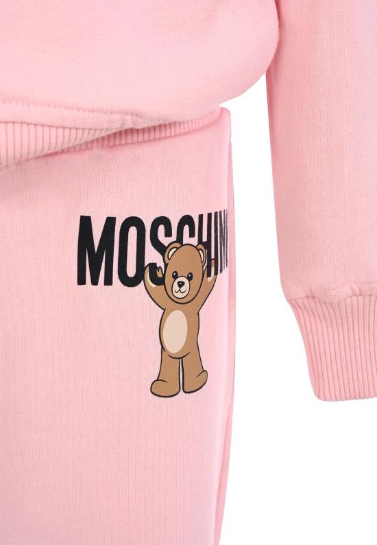 25FW [키즈] 모스키노 트레이닝 웨어 HUK04A LCA40 50209 PINK - MOSCHINO