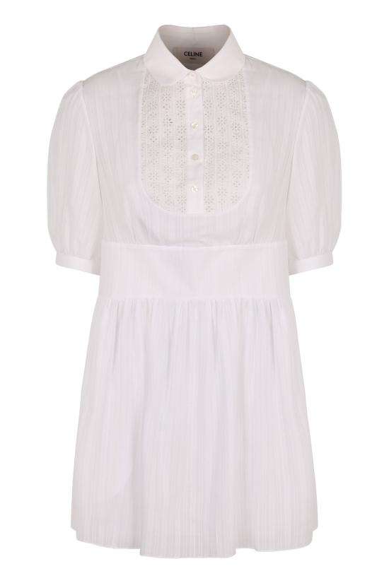 25SS 셀린느 숏 원피스 RR04A384J01BC White