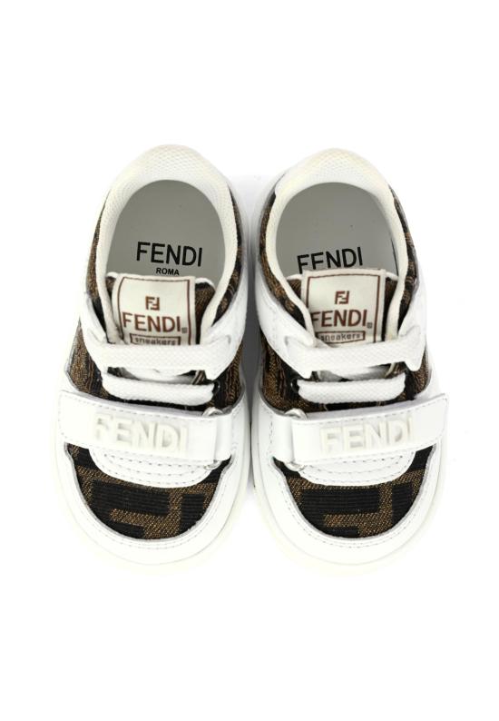 25FW [키즈] 펜디 스니커즈 JMR475 AHGY F0C1A WHITE - FENDI