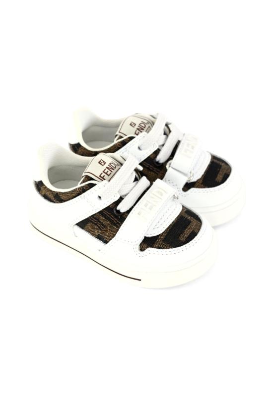25FW [키즈] 펜디 스니커즈 JMR475 AHGY F0C1A WHITE - FENDI
