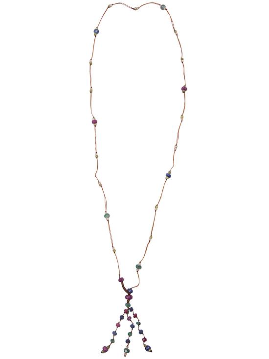 25SS 쉐어링 목걸이/팬던트 34HOPREC ZIRCON MULTICOLOUR