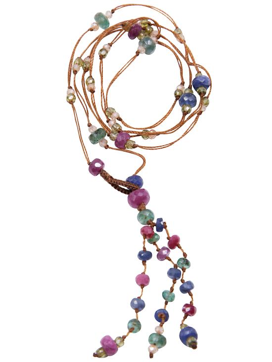 25SS 쉐어링 목걸이/팬던트 34HOPREC ZIRCON MULTICOLOUR - SHARING