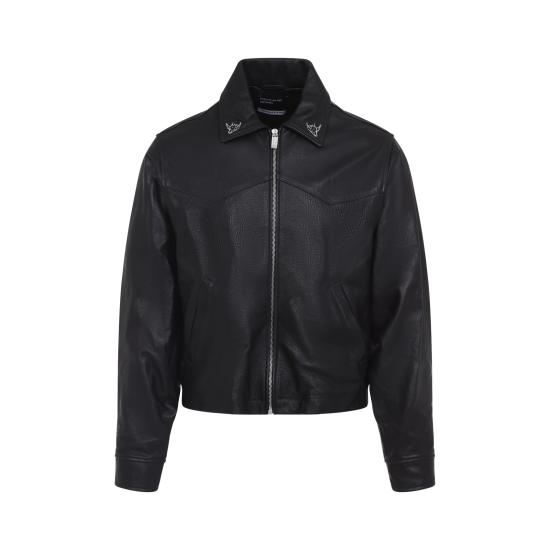 25SS 앙팡리쉬데프리메 가죽 자켓 030507 BLACK