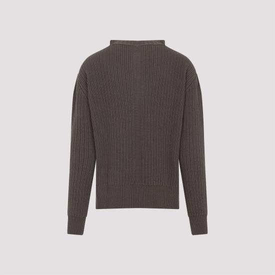 25FW 릭 오웬스 스웨터 RU02E1649KWV 34 BROWN - RICK OWENS